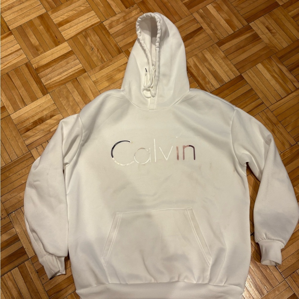 Calvin Klein Cream Hoodie for Men​​